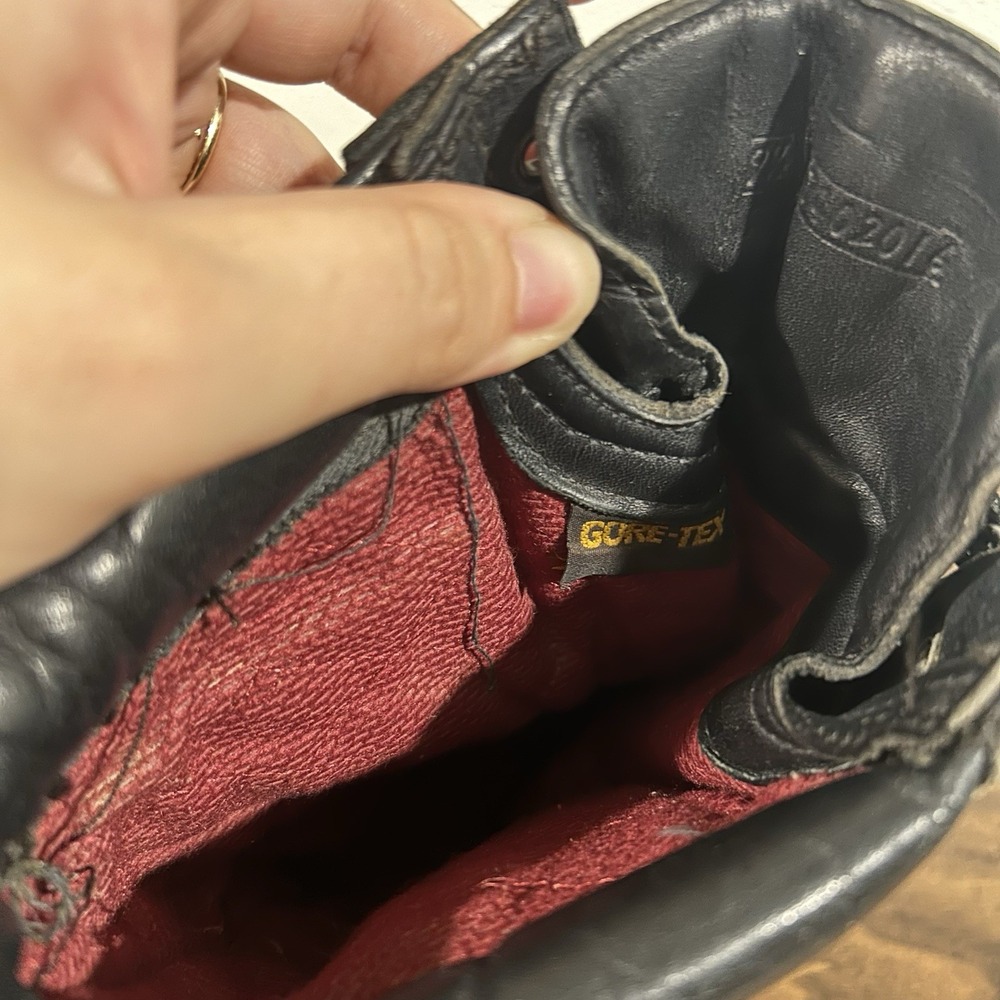 Vintage Matterhorn Leather GoreTex Combat Boots 9.5 N Black Made in USA Tactical - Picture 9 of 11